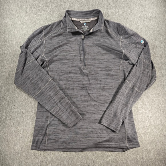KÜHL Other - KUHL Alloy 1/4 Zip Mens Large Gray Space Dye Activewear Hiking Style 3118